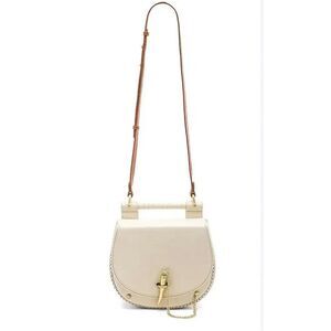 Sancia Babylon Bar Tooth Bag in Ecru & Whiskey